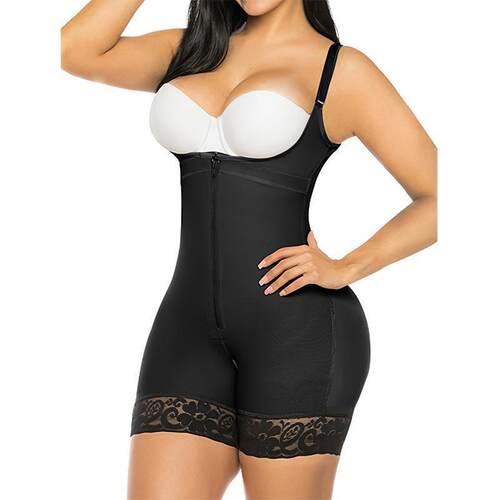 Y 24414 Zipper One-piece Shapewear 拉链连体塑身衣