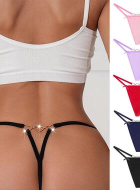Women ' s Sexy Thong Sweet Color Bow