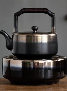御汕堂静音黑晶炉电热煮茶烧水家用迷你泡泡茶炉小型台式陶壶煮茶