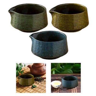Japanese Ceramic Matcha Bowl Chawan Utensils with Spout