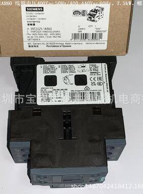 3RT2024-1AR60 接触器 线圈电压 400Vac 50Hz/400-440 60Hz