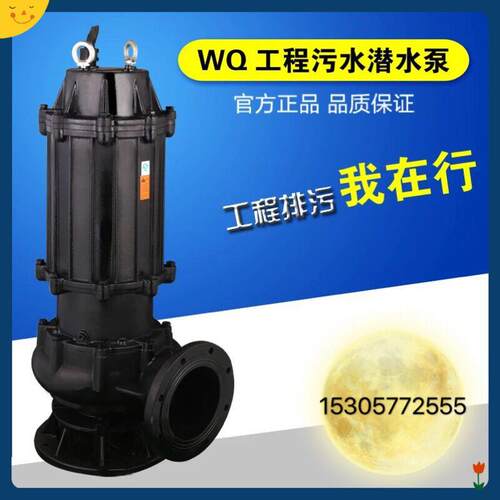 铸铁1.5kw潜水排污泵32WQ8-20-1.5卫生级小型排污泵可定参数
