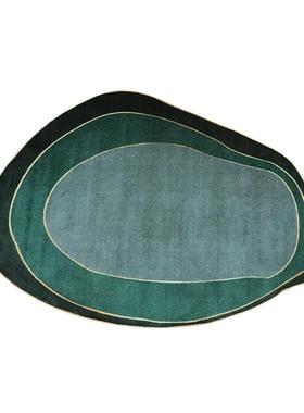 正品CASN代轻奢个性地毯创设现计客厅茶几垫不规则简原约卧室床边