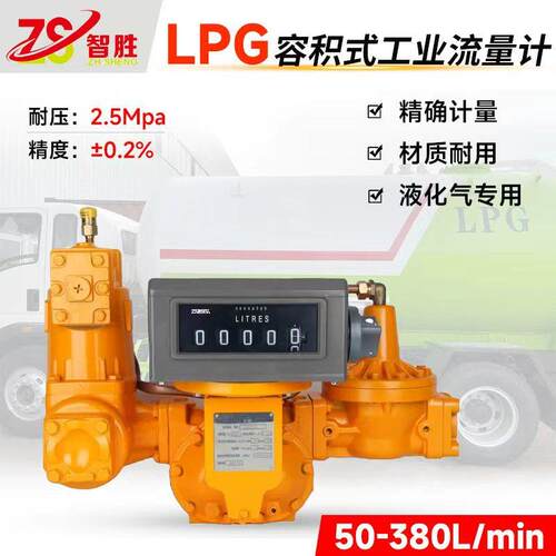 LPG液化石油气M50容积式流量计加气站槽车卸车计量表LPG卸车泵