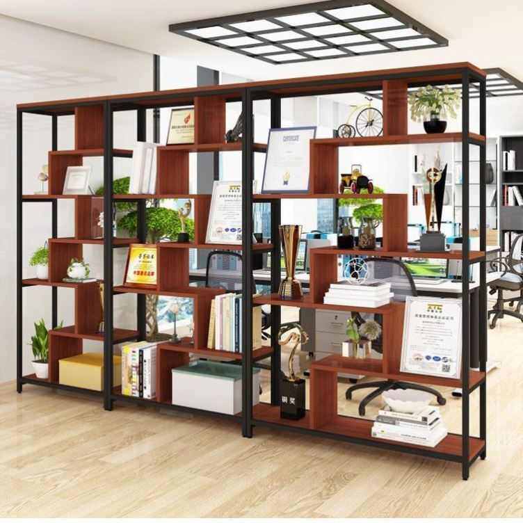 办公室置陈列柜现代多层产品简约隔断书架组合物简易展示落地客厅