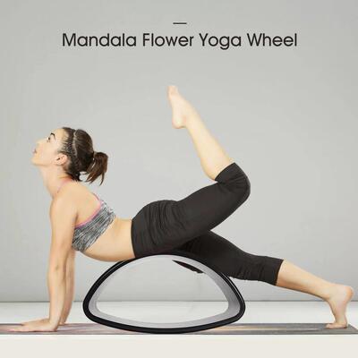 Yoga Wheel Bent Back Stretch Natural Cork Solid Fitness Whee