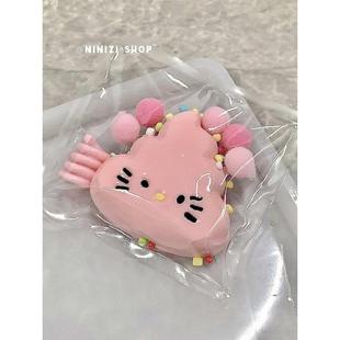 现货四期ninizishopkitty便便捏捏乐滴胶硅胶可爱果冻蜡diy模具