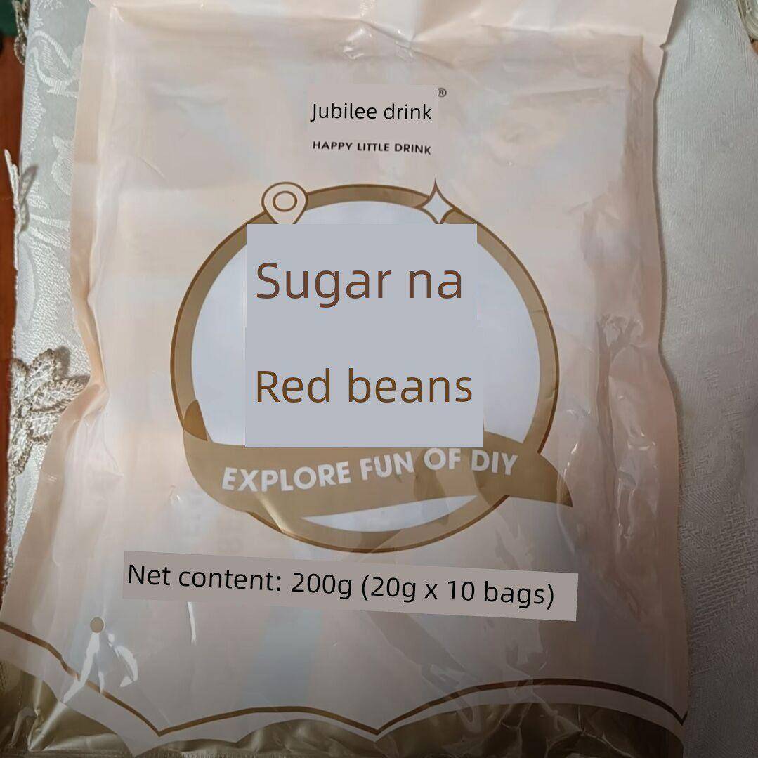 【清洁食材】朱比利小饮糖红豆糖熟蜂蜜豆免煮即食奶茶双层奶小包