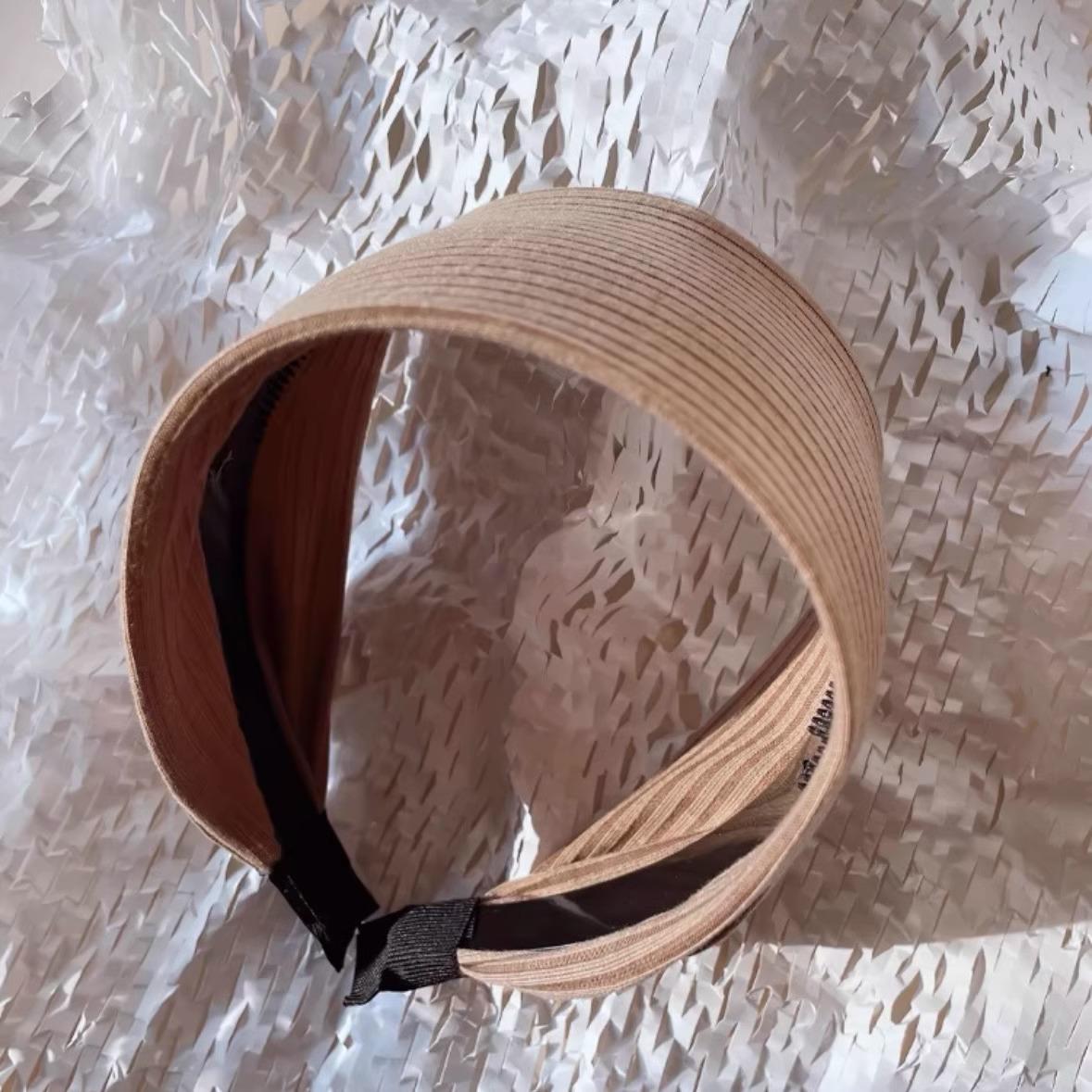 高级灰色宽边洗脸发箍气质发饰