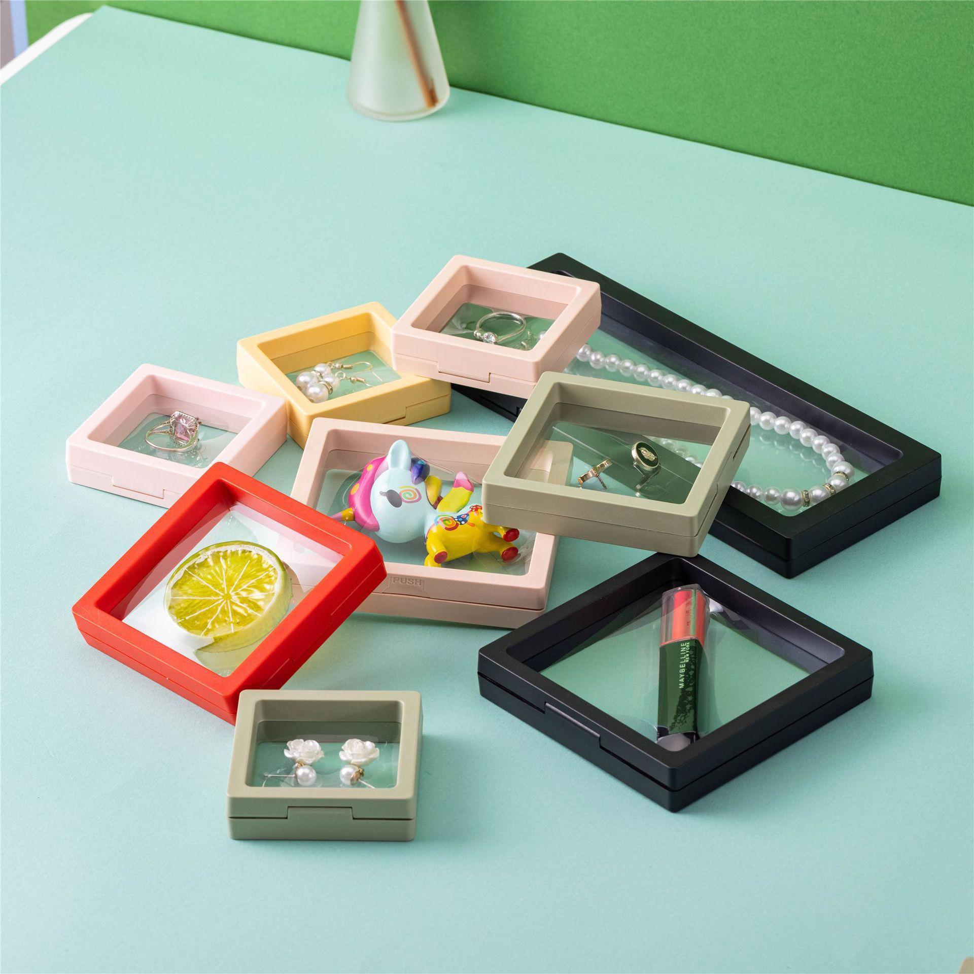 包装盒双色透明塑料收纳首饰包装