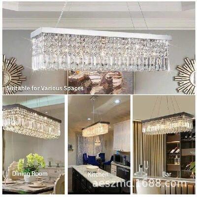 Luxurious Suspend Living Room Ceiling Crystal Chandelier