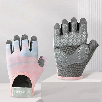 Cycling Gloves Women Fitness Gloves Gym Weightlifting Yoga B