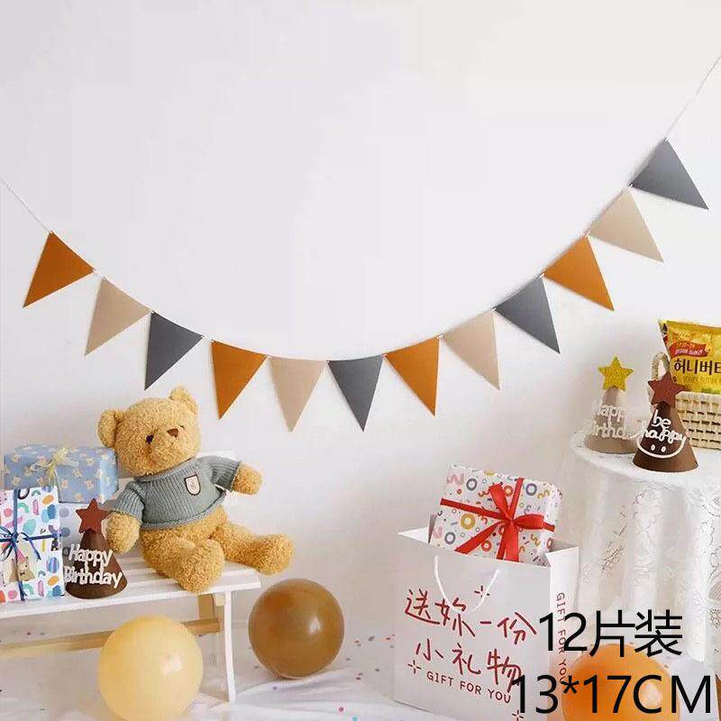 户外布艺氛围三角旗露营野营旗营地帐篷布置拉旗小装饰