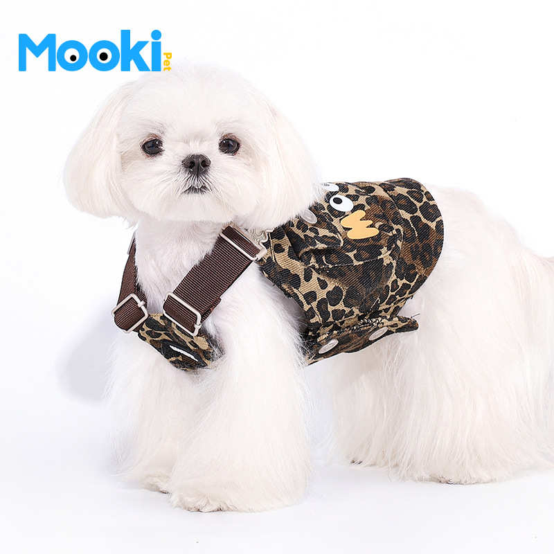 mookipet猫咪狗狗衣服比熊马尔济斯西高地小中型犬宠物可牵引背带