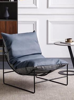 躺沙卧发椅单人极现代小户型阳台客厅简室可简约网红休闲躺93988