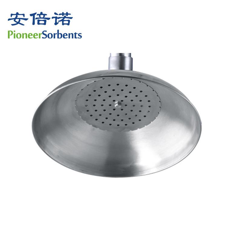 不锈钢复合式洗眼器立式冲淋洗眼装置紧急喷淋洗眼机双口脚踏淋喷