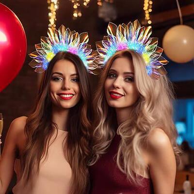 LED Headband Light Up Headband Glow In Dark Party Supplies