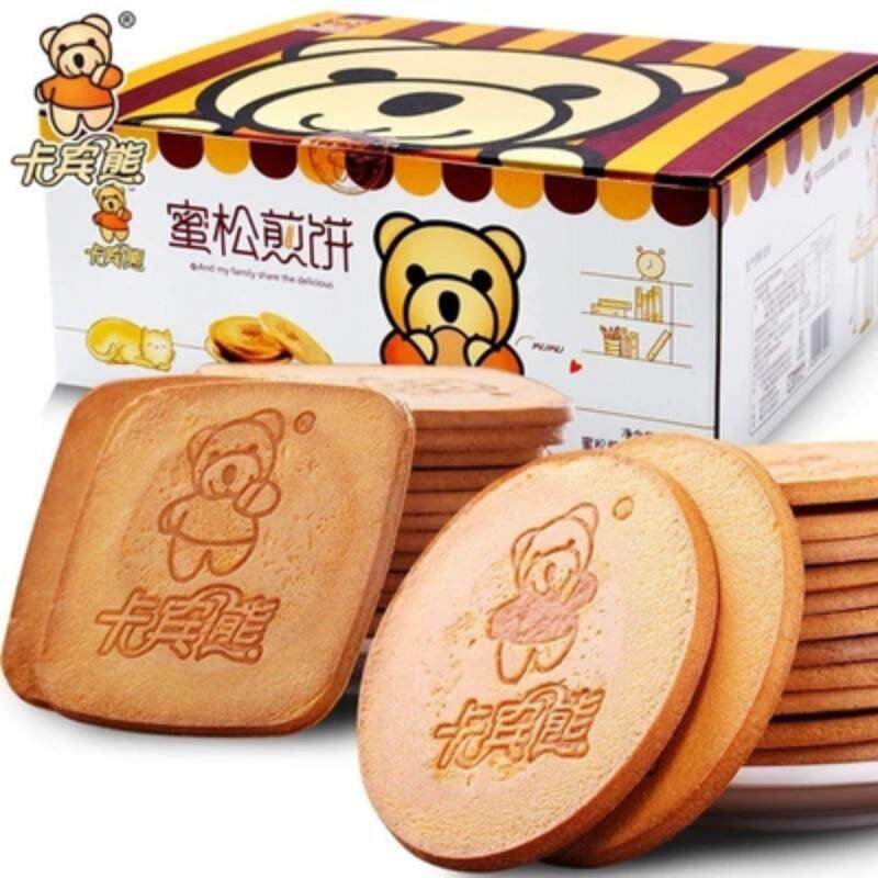 卡宾熊蜜松煎饼整箱4斤早餐鸡蛋烤麦饼干糕点心零食小吃蛋黄酥