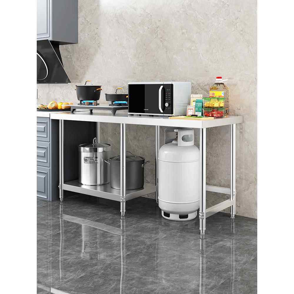 9W放瓶款灶不锈钢工台家商用后厨操作作台切用菜垛OWT肉台架子厨