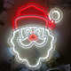 LED霓虹灯新品 饰爆款 圣诞老人Merry Christmas圣诞挂灯派对装