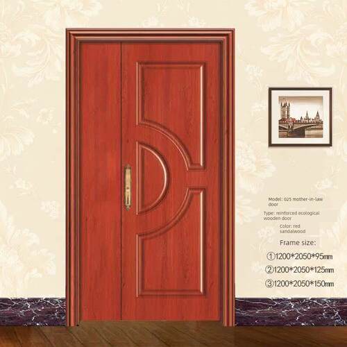 室内卧室门免漆木门环保生态木门强化覆合实木门办公室子母门025