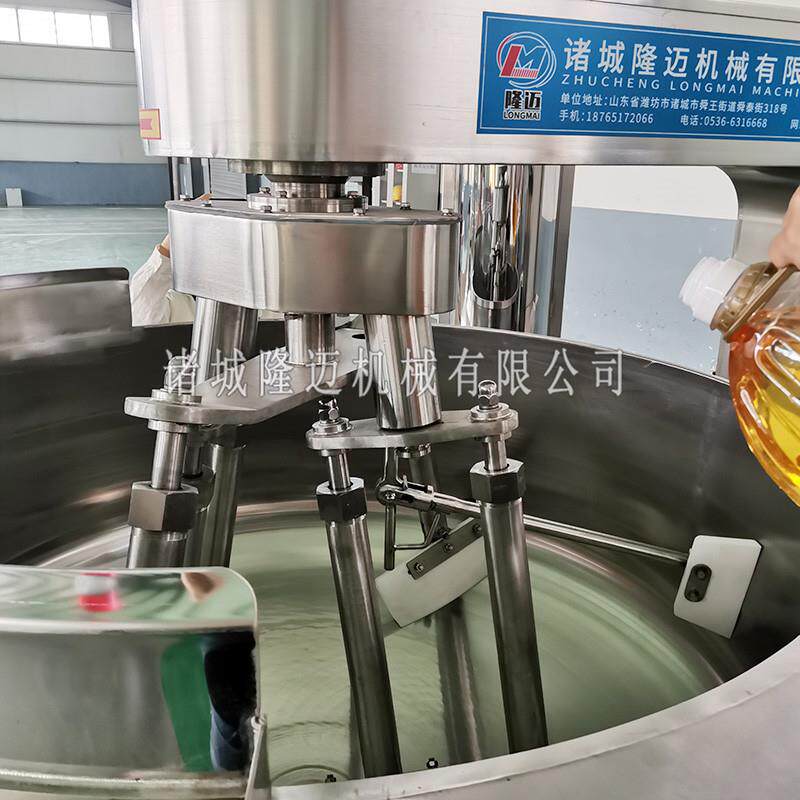 咖喱酱全自动炒锅蒜蓉辣椒酱炒制机全自动不锈钢牛肉酱制作设备
