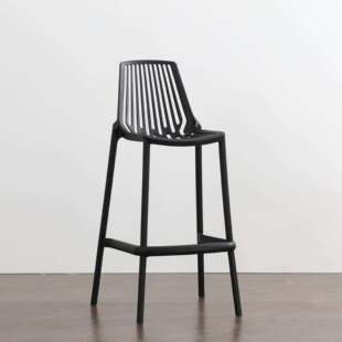 HX8088HPP塑料一体成型北欧高脚凳家用吧台现代简约酒吧椅可叠放