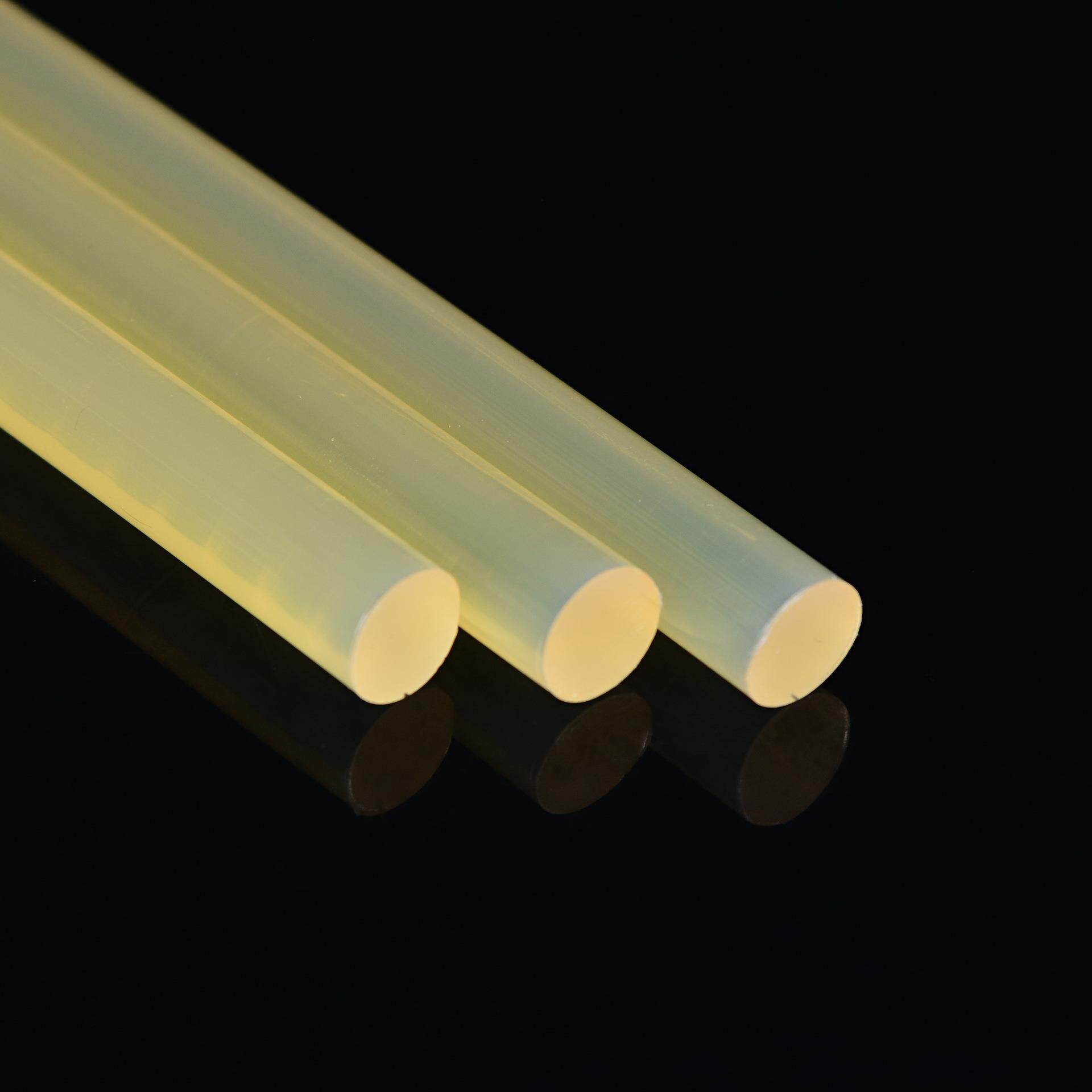 7MM/11MM耐高温热胶DIY金属粘接熔胶熔0727多用途淡黄色胶热棒胶