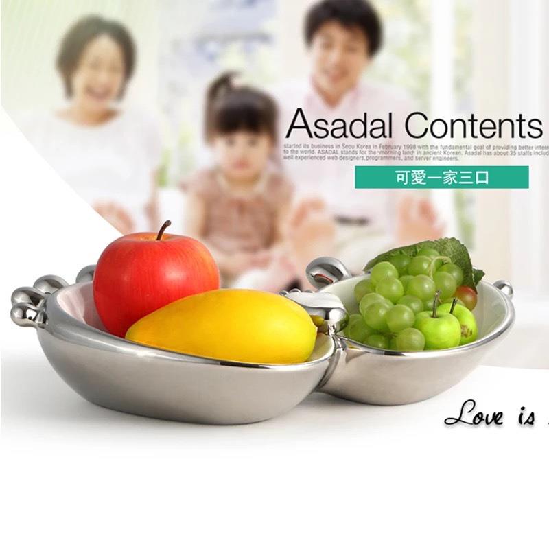 创意水果盘家居装饰陶瓷工艺品电视柜客厅摆件干果收纳盒果盘