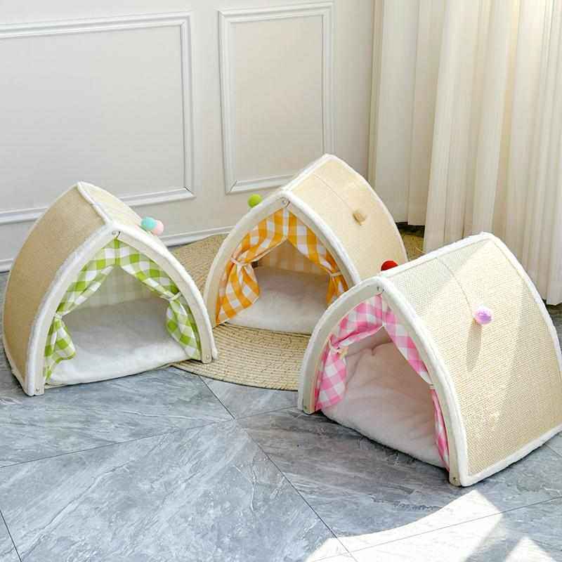 猫帐篷四季通用剑麻超大封闭猫别墅猫房子可折叠猫屋保暖冬季猫窝,宠物/宠物食品及用品,猫窝/屋/帐篷/沙发,淘宝优惠券,粉丝福利购,淘宝优惠卷