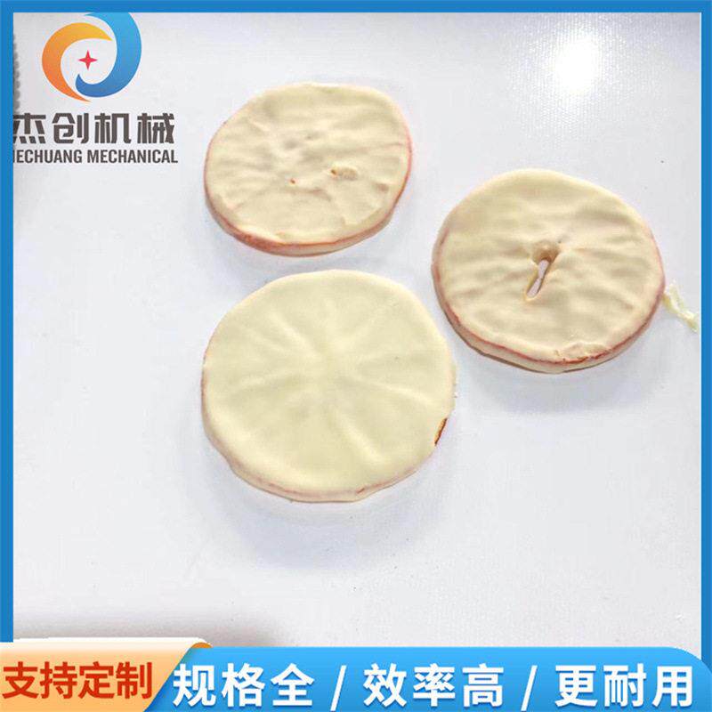 店家推荐爆款冻干水果干巧克力裹层机 柠檬片香橙片淋巧克力设备