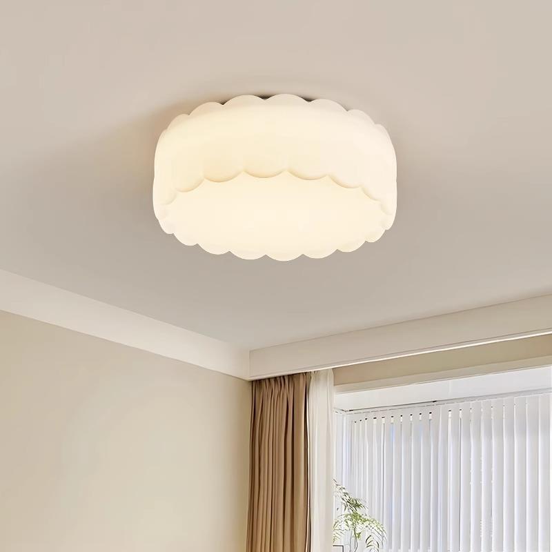 大园客厅灯奶K油风云朵护眼卧室吸顶202观5新款网76039红中山灯灯