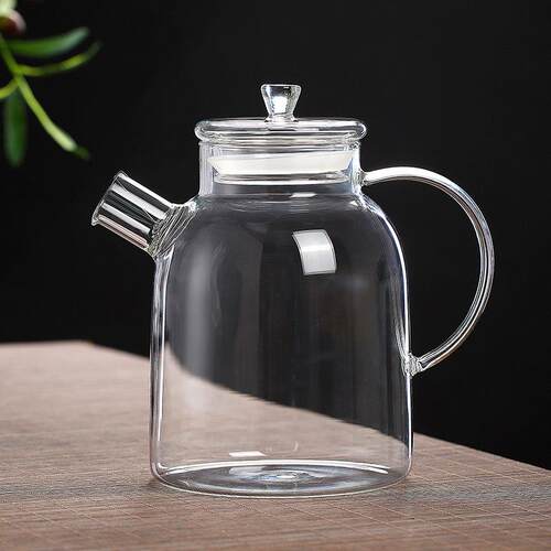 加厚耐高温玻璃烧茶壶黑晶炉水容用养生煮茶器家大量泡水果花OHO