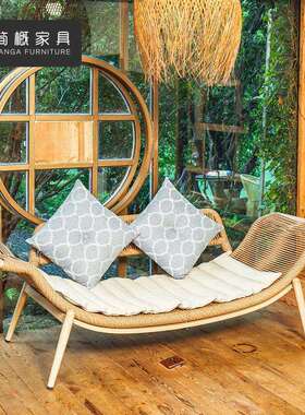 摇椅藤椅TH001椅阳台逍大遥椅躺椅人休闲子老人摇椅睡椅藤编懒人