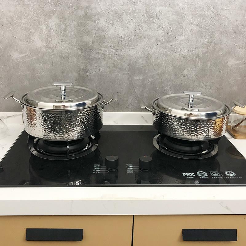 不锈钢锅具套装平底锅汤锅炒锅组合样品屋展示中心家居样板房间整