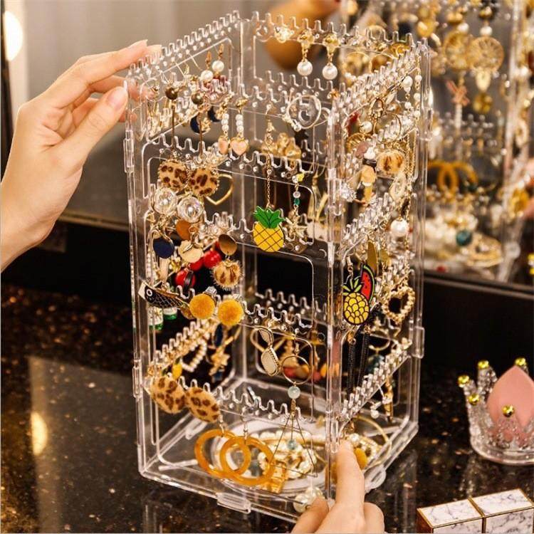 旋转耳环架饰品展示架商用收纳挂项链耳夹耳钉耳饰大容量盒,饰品/流行首饰/时尚饰品新,首饰展示架,淘宝优惠券,粉丝福利购,淘宝优惠卷