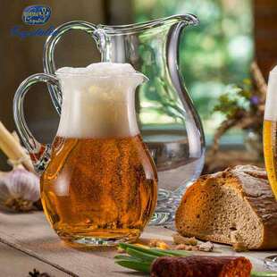 捷克进口BOHEMIA水晶玻璃白开水冷水壶玻璃壶饮料果汁壶大号扎壶