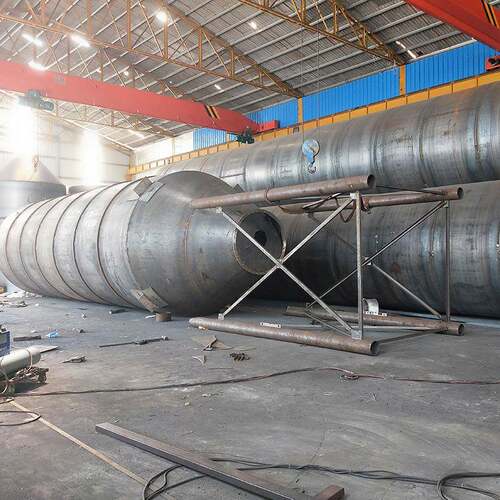 100吨水泥罐搅拌站工地立式散装水泥罐污水站立式熟石灰罐