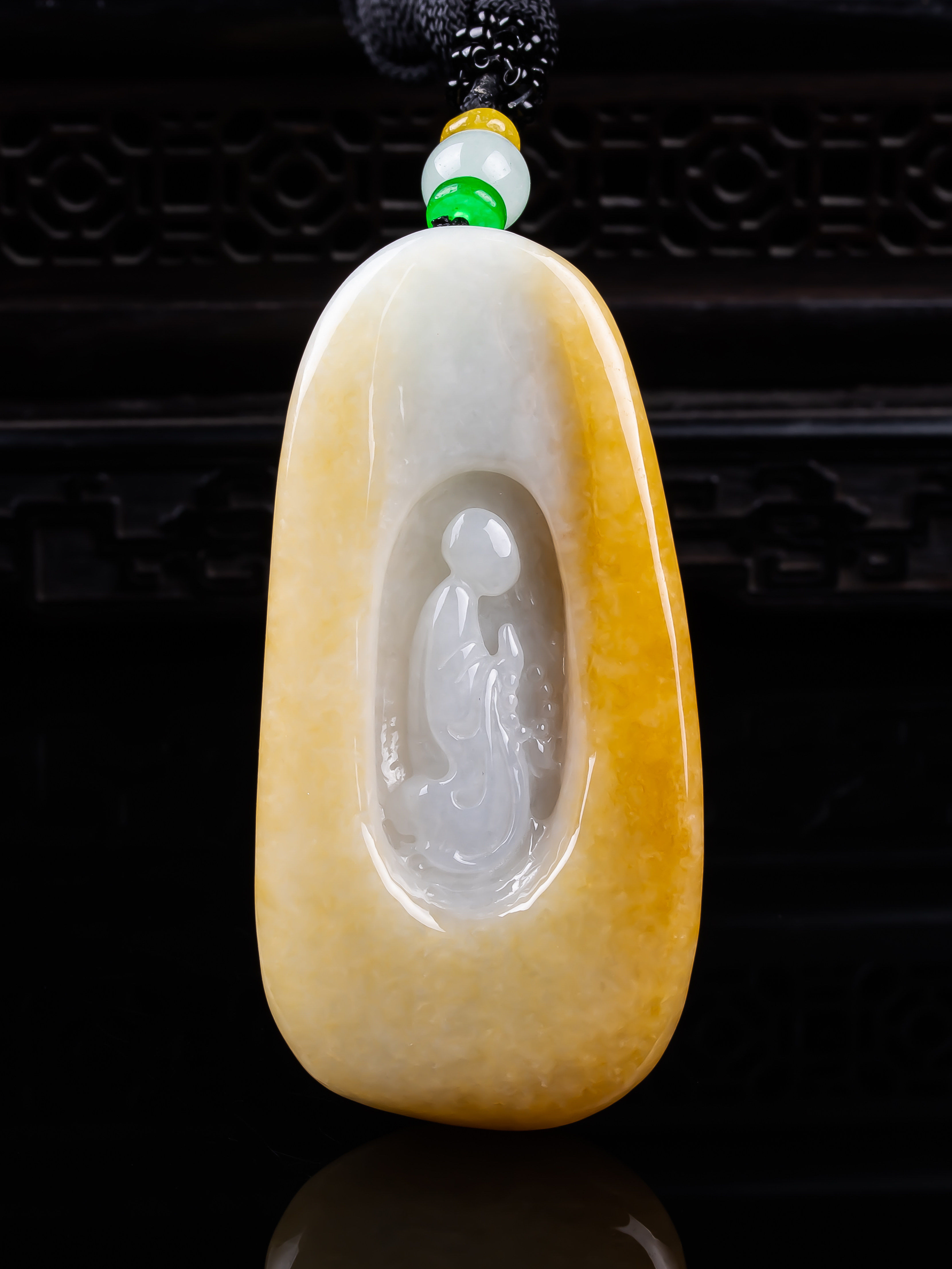 缅甸天然真品翡翠冰蓝飘黄翡满色缅甸翡翠