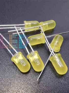 F5环保黄发黄色短脚长脚5MM高亮色发黄光耐高温260度加锡LED灯珠