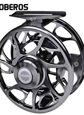 PROBEROS全金属渔轮 调节泄力渔线轮 中通矶竿筏轮前打轮 飞钓轮