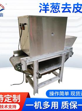 鸿鑫洋葱去皮机链条式洋葱剥皮机洋葱加工设备