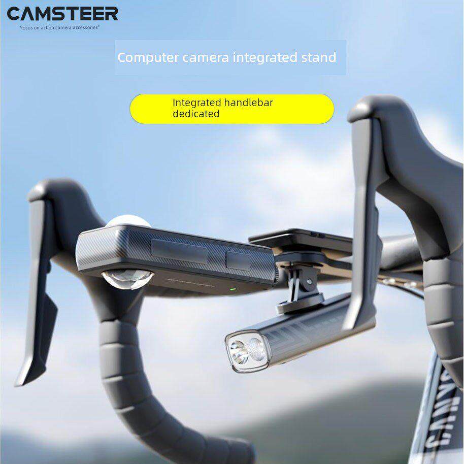 适用影石Insta360X5X4X3X2自行车一体把码表支架运动相机骑行配件