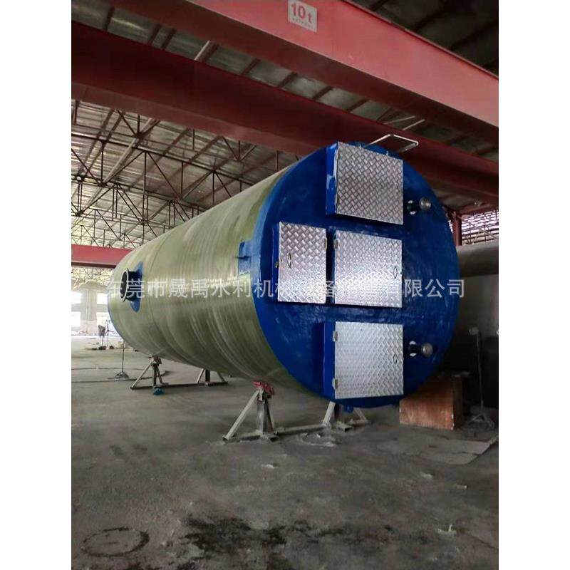 玻璃钢GRP计算机控制工艺机械缠绕一体化预制泵站污水处理一体化