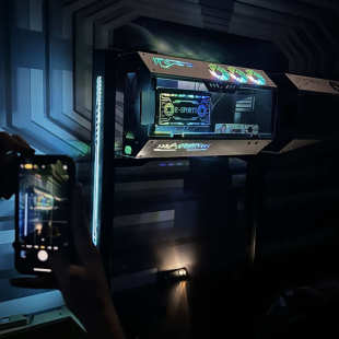 机箱电脑双层竞锁一体台式网吧带防盗风冷桌椅模块酒店散热桌电