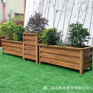 成品铝合金花箱庭户外院合934长方形隔断栏组阳台金属种植箱围花