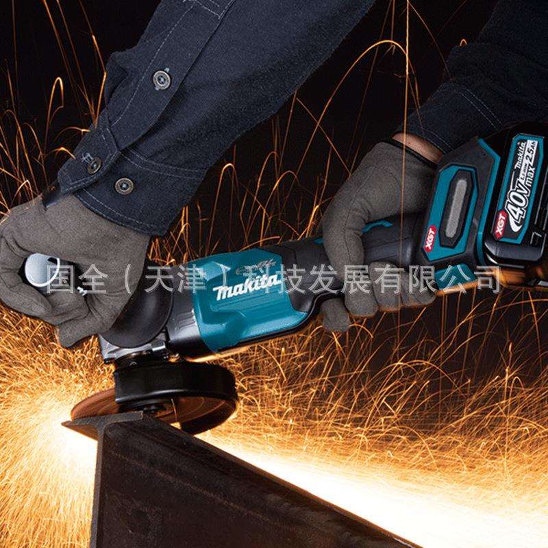 Makita牧田充电工具GA013GZ/GD201充电式40V锂电角向磨光机125mm