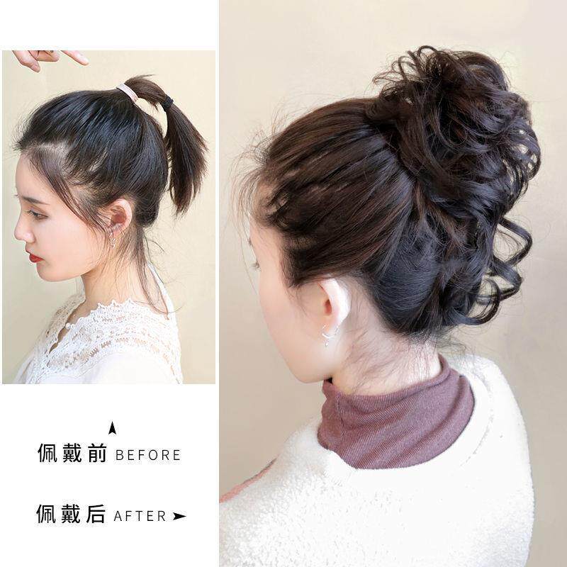 新款直销假发女蓬松自然章鱼发包丸子头饰新娘鸡尾发圈盘发神器长