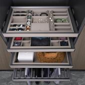 衣柜拉缩H 架滑轨家用衣间抽拉五金配件皮革 02篮可伸饰多帽功能裤