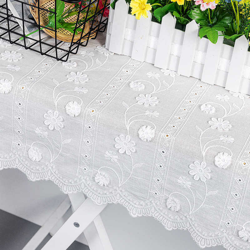 天缘新款满立体波浪面料服装幅棉布边布料绣批发绣花花朵厂家凸